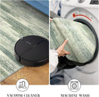 Lansny Modern Abstract Entryway Rug Indoor 2x3 Washable Rug Non-Slip Soft Small - Image 5