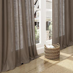 Dark Taupe Linen Curtains 96 Inches Long - Image 7