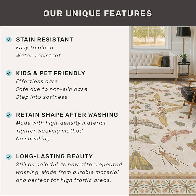 Hazo Haus Boho 2x5 Long Bathroom Rug - Image 7