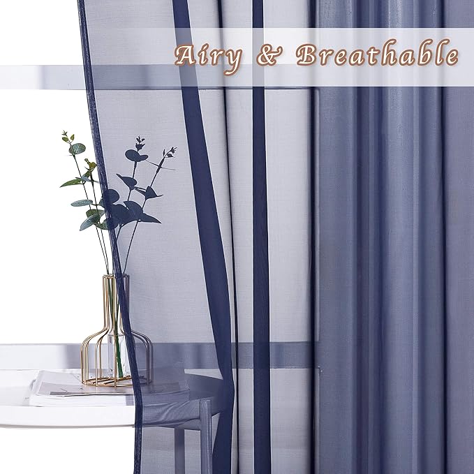 NICETOWN Sheer Voile Curtain Panels - Image 3