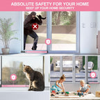 AceMining 1 Pack Sliding Door Security Bar, Patio Door Lock, 20-50 in, Pink
