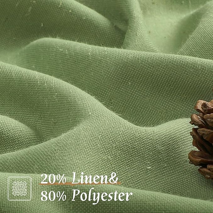 LAMIT Sage Green Linen Curtains - Image 2