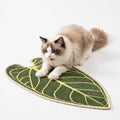 Natural Leaf-Shaped Sisal Cat Scratcher for Wall and Floor, Large Cat Scratch Pad for Indoor Cats Furniture Protection, Extra Large Wall Mounted Cat Scratching Mat for Claw Care (Anthurium)