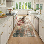Washable Area Rugs 3x7 Non-Slip Modern Abstract Soft by RELEANY