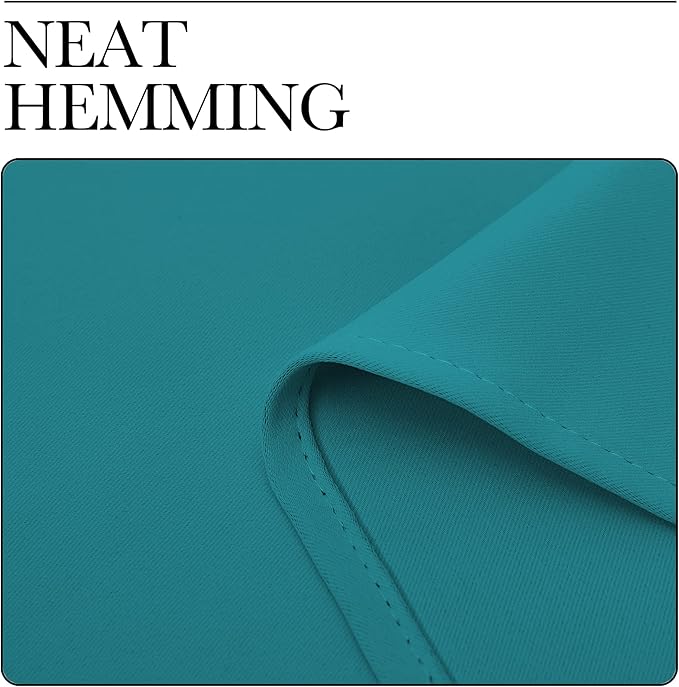 NICETOWN Room Darkening Curtains 78 inch Length 2 Panels, Peacock Teal - Image 7