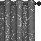 Deconovo Grey Blackout Curtains by Deconovo