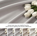 MIULEE Stone Back Tab Blackout Curtains 120 Inch Long 2 Panels Set - Image 7