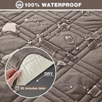 TAOCOCO 100% Waterproof Recliner Sofa Cover, Non Slip Split Couch Covers - Image 3