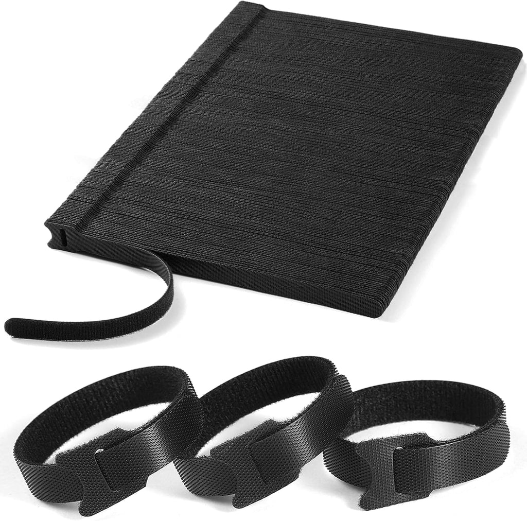 400 PCS 8 Inches Reusable Cable Ties | Adjustable Cord Wraps, Cable Straps