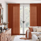 Nanspring Extra Wide Terracotta Curtains - Image 6