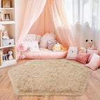 4x4.6 Feet Beige Hexagon Rugs for Princess Tent, Ultra Soft Fluffy Hexagon Area - Image 7