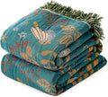 MSGKV Boho Throw Blanket 50"x60" Cotton Blanket by MSGKVHomeTextiles
