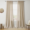 Taupe Burlywood Curtains 120 Inches Long by Nanspring