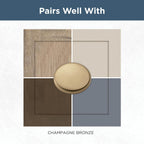 Franklin Brass (10-Pack) – Champagne Bronze Cabinet Handles, 5-1/16 Inch Hole Center, Pulls for Drawers, Kitchen Cabinet Door, Dressers | Lombard
