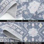 HEBE Boho Kitchen Rug Sets 3 Piece - Image 4