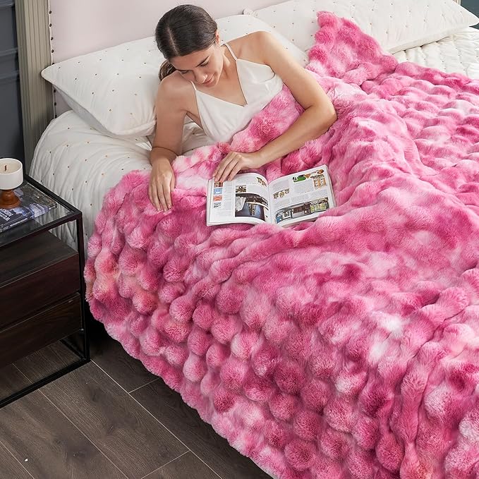 Cozy Bliss Faux Fur Throw Blanket - Image 2