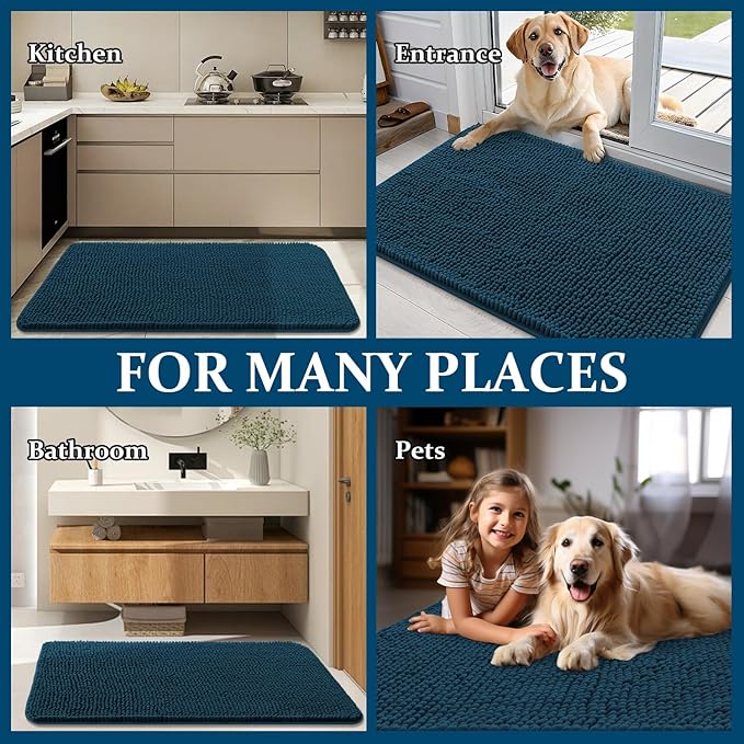 OLANLY Dog Door Mat for Muddy Paws 70x46, Absorbs Moisture and Dirt, Absorbent - Image 8