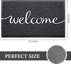 BeneathYourFeet Door Mat, Welcome Mat Low Profile Floor Mat Front Doormat - Image 3