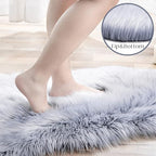 Ashler Faux Fur Rug, Fluffy Shaggy Area Rug Ultra Soft 3 x 5 Feet Rectangle Fur - Image 2