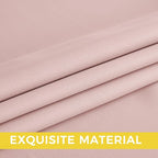 NICETOWN Room Darkening Draperies Curtains Panels, 2 Panels Blush Pink W52 x L84 - Image 5