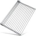 Tomorotec Roll Up Dish Drying Rack Over Sink, 304 Steel, 17.7x15.5, Grey