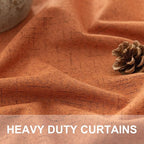 Pitalk Blackout Burnt Orange Curtain - Image 3