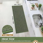 BEQHAUSE Kitchen Runner Rugs 24"x60", Non-Slip Kitchen Mats - Image 2