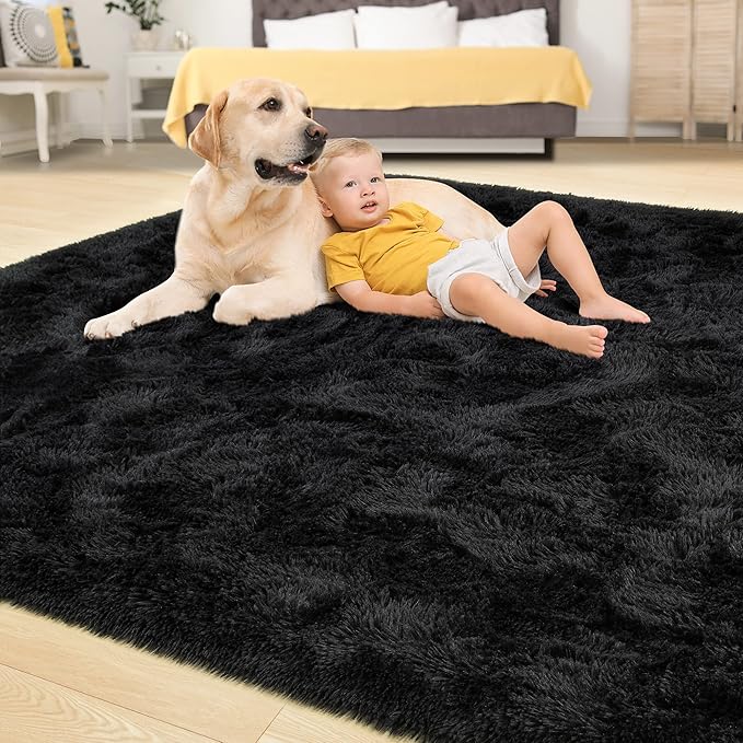 Tepook Super Soft Fluffy Rug for Bedroom, Modern Shaggy Fuzzy Kids Rugs for - Image 4