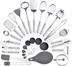 28 pcs Stainless Steel Kitchen Utensil Set