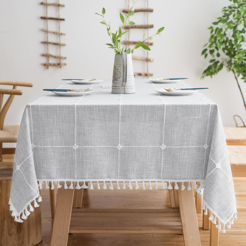 Oubonun Tablecloths for Square Tables, Machine Washable