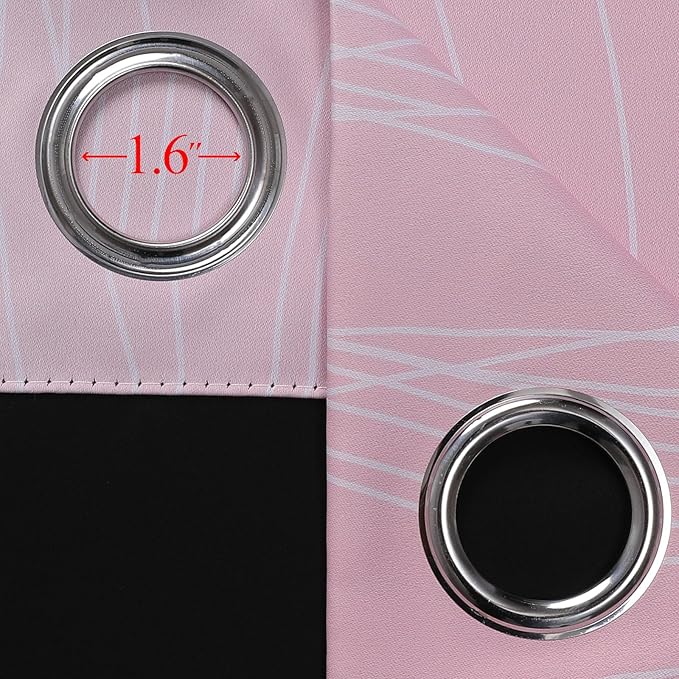 Estelar Textiler Pink and Teal Ombre Blackout Curtains 90 Inches Long 2 Panels - Image 7