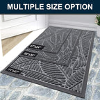 Colorxy Waterproof Doormat, Sturdy Natural Rubber Front Indoor Mat, Non Slip - Image 7
