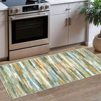 Lansny Modern Abstract Runner Rug 2x5 by lansny