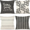 YCOLL Pillow Covers 16x16 Set of 4, Modern Sofa Throw Pillow Cover, Decorative by PillowCoversExpert