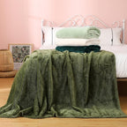 Newwiee 4 Pcs Flanne Fleece Throw Blanket - Image 3