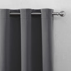LEMOMO Frost Grey Blackout Curtains 66 x 63 Inch Length/Set of 2 Curtain - Image 7