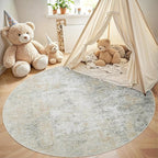 Round Rug 6ft Circle Rug Washable: Carpet Small Circular Area Rug - Image 4