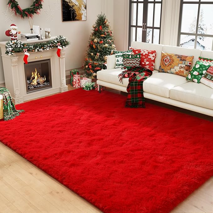 Amearea Shag Fluffy Area Rug for Bedroom Girls Living Room, Extra Soft and by AmeareaDirect