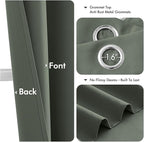 MIULEE Dark Mallard Blackout Curtains - Image 4