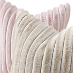 decorUhome Summer Cozy Faux Fur Throw Pillow Covers 22x22 Set of 2 Decorative - Image 2