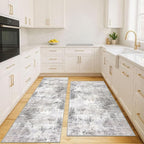 IOHOUZE Abstract Area Rugs and Runners Sets 2x6 and 3x5 Ft, Washable Entryway by iOhouze