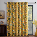Topfinel Sliding Door Patio Floral Curtains & Drapes by Topfinel