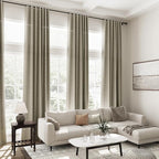 Mocha Linen Curtains 120 Inch Extra Long - Image 7