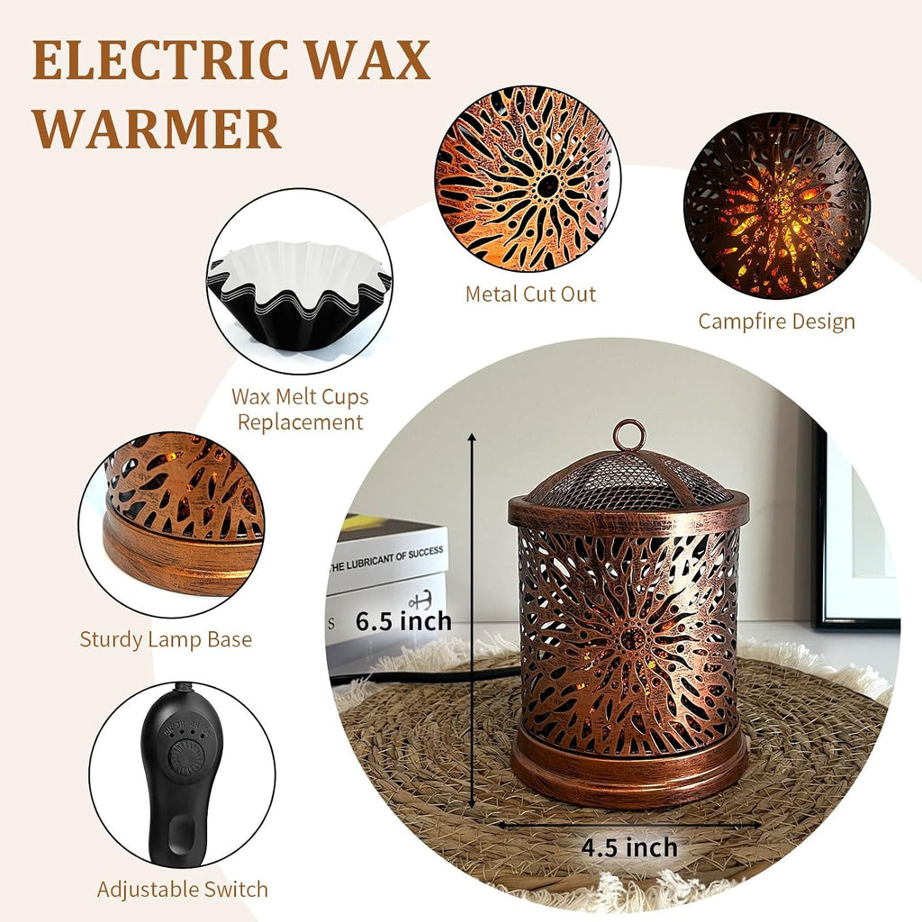 LIFFY Wax Melt Candle Warmer - Electric Melter with Lamp & Timer, Fragrance Warmer, Oil Burner, Aromatherapy Essential for Home & Office, Melt Warmer for Scented Wax Gift & Decor