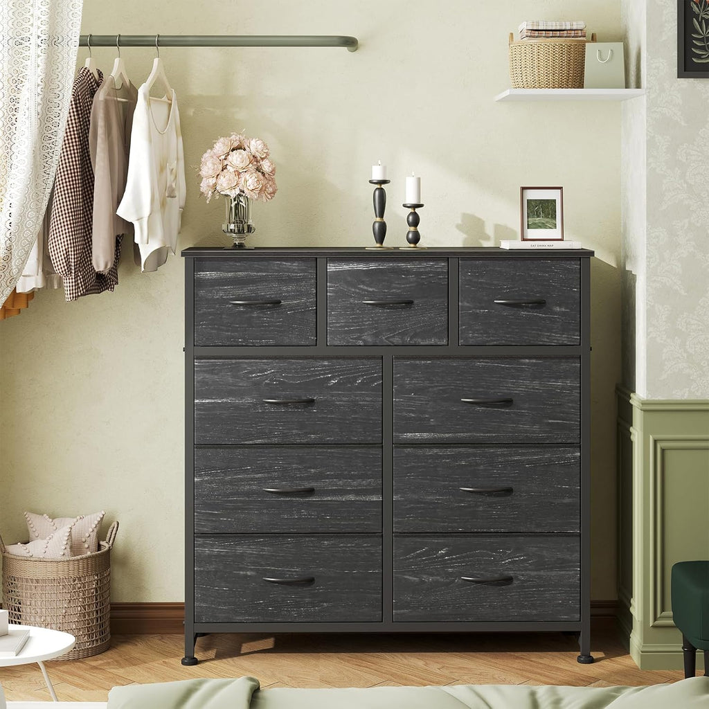 OLIXIS 9 Drawer Tall Dresser for Bedroom, Closet Organizers and Storage