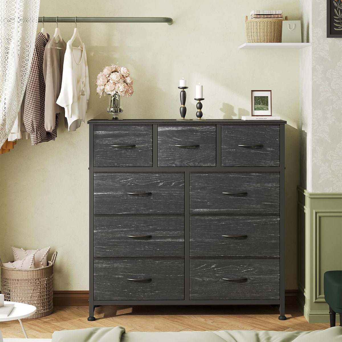 OLIXIS 9 Drawer Tall Dresser for Bedroom, Closet Organizers and Storage