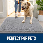 OLANLY Dog Door Mat for Muddy Paws 44x24, Absorbs Moisture and Dirt, Absorbent - Image 6