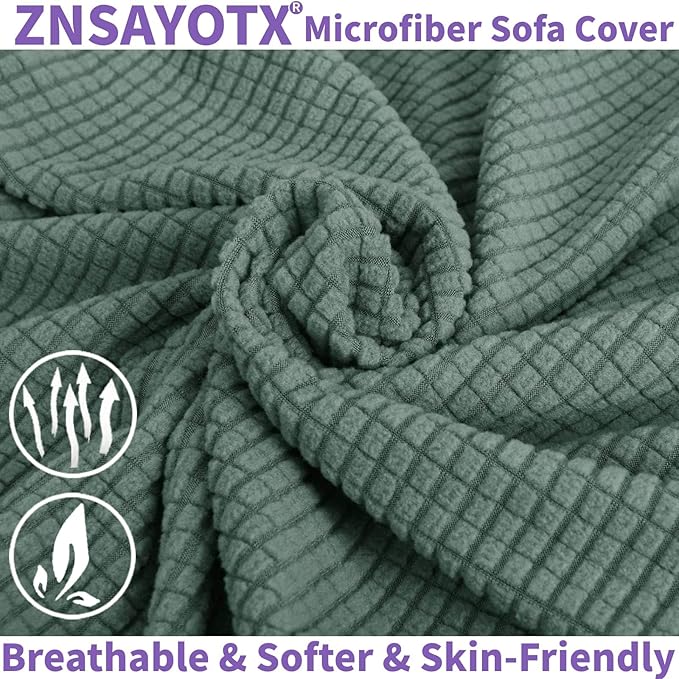 ZNSAYOTX Super Stretch Couch Cover Universal Sofa Covers - Image 8