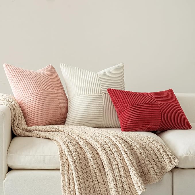 MIULEE Beige Decorative Lumbar Throw Pillow Covers 14x24 Inch - Image 4