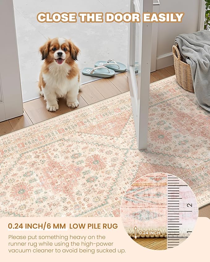 Hallway Runner Rug 2x12, Extra Long Washable Runner Rugs - Image 6